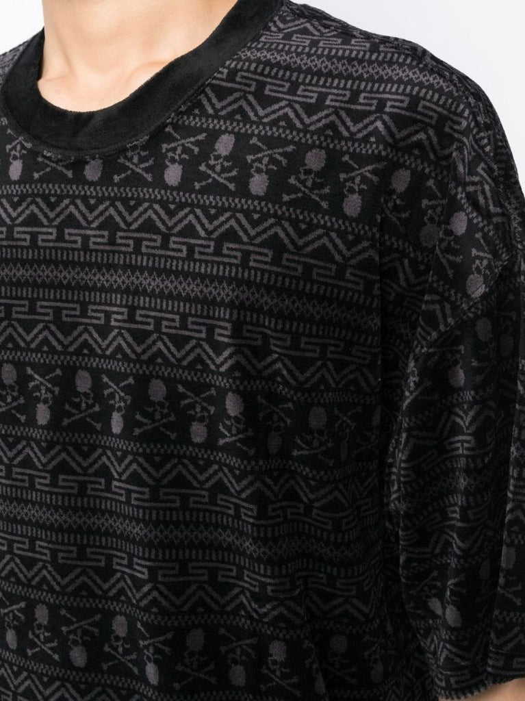 Black Abstract Pattern T-shirt