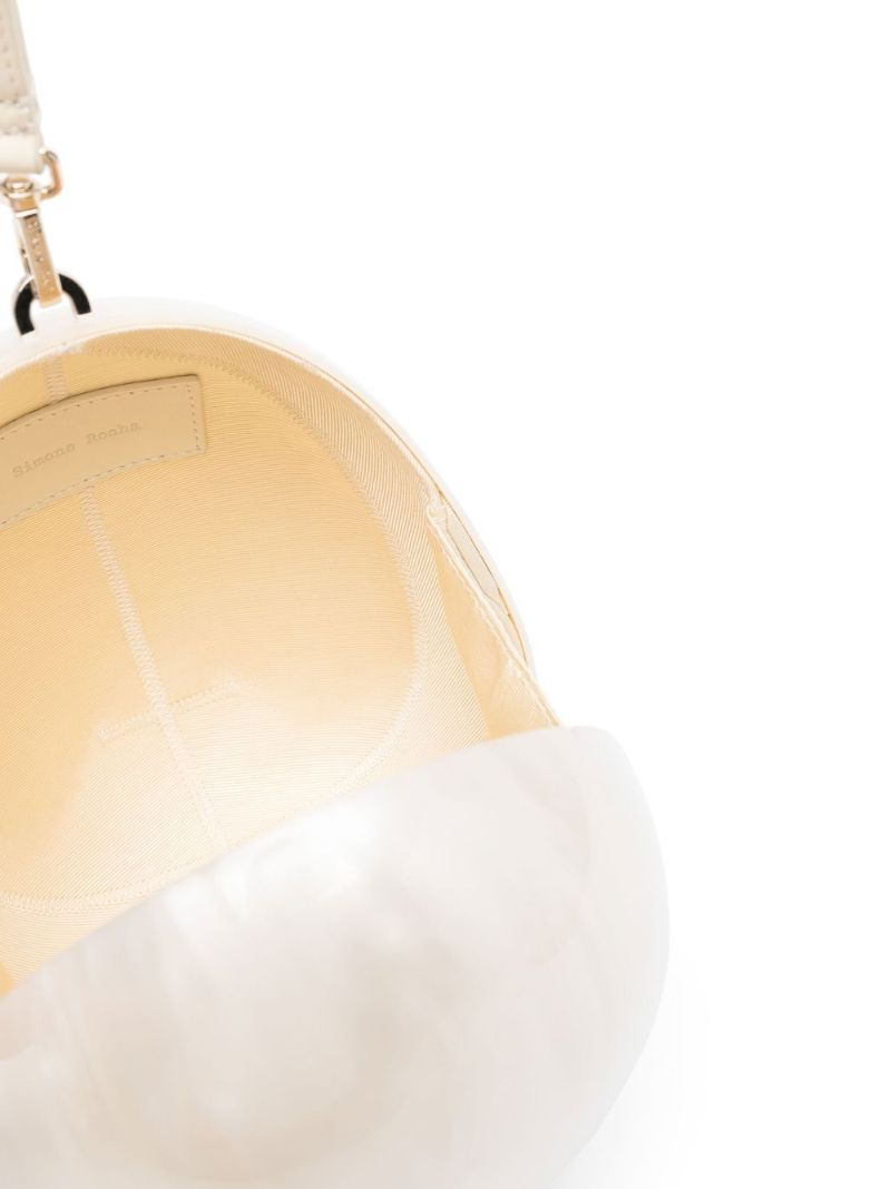White Egg Faux Pearl Bag
