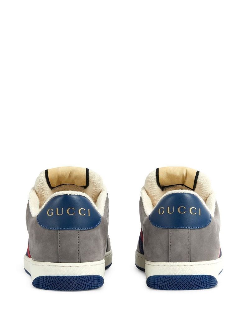 Grey Screener Suede Sneakers