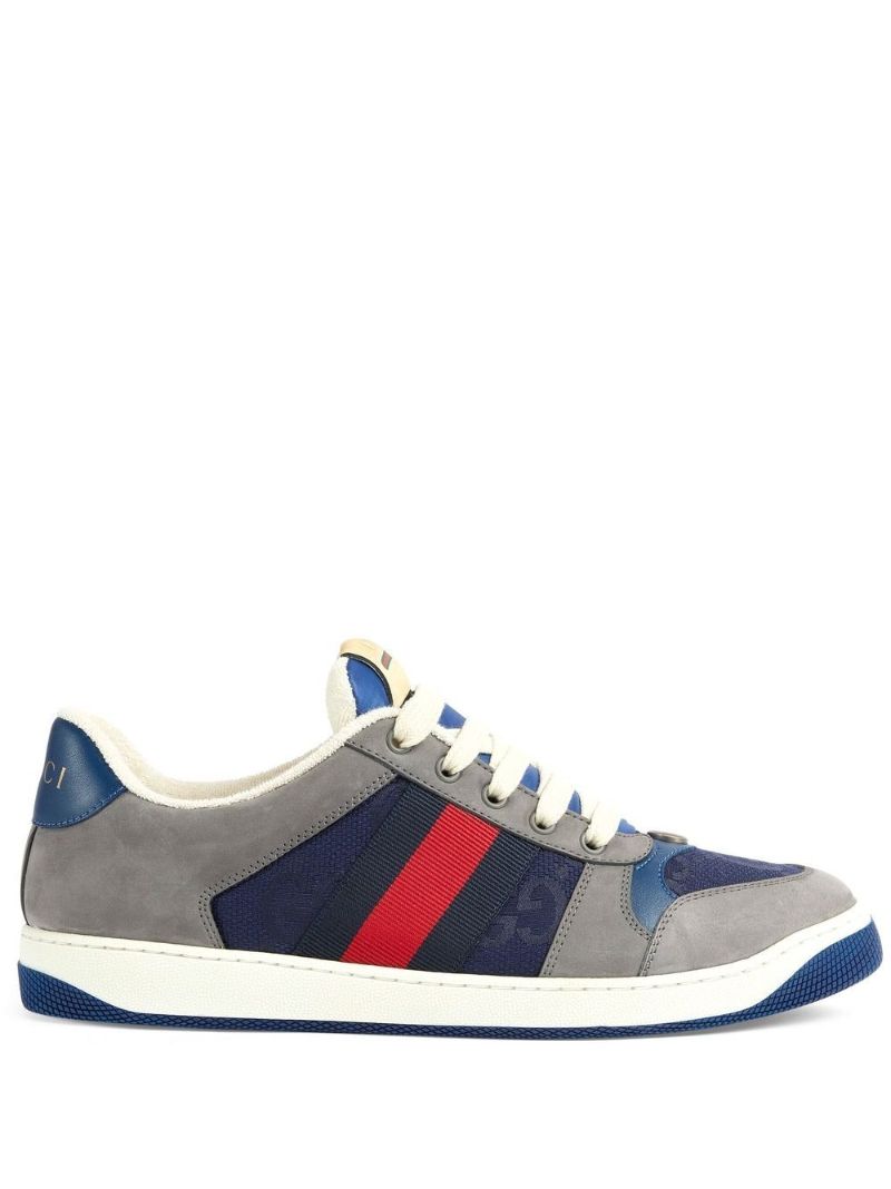 Grey Screener Suede Sneakers
