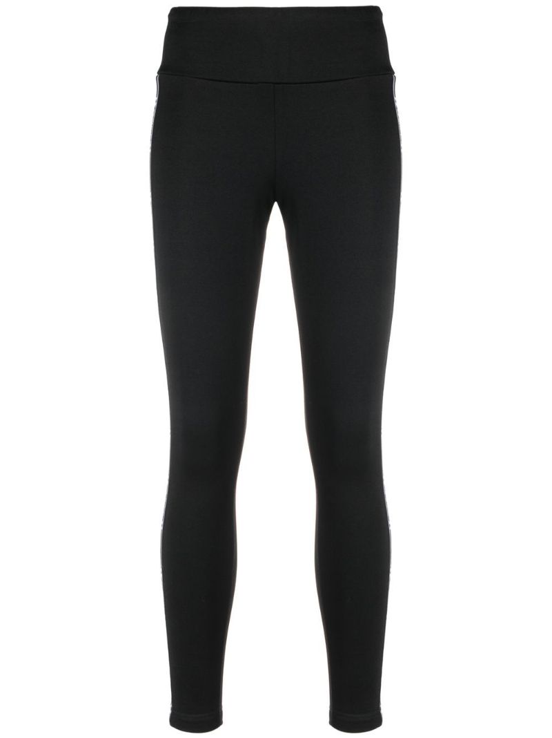 Black Logo Tape Thermal Leggings