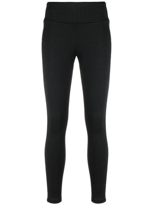 Black Logo Tape Thermal Leggings