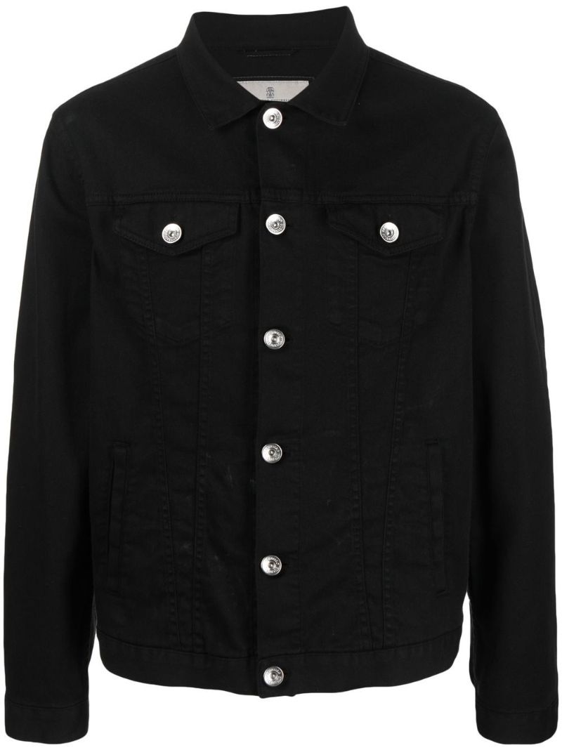 Black Button-down Denim Jacket