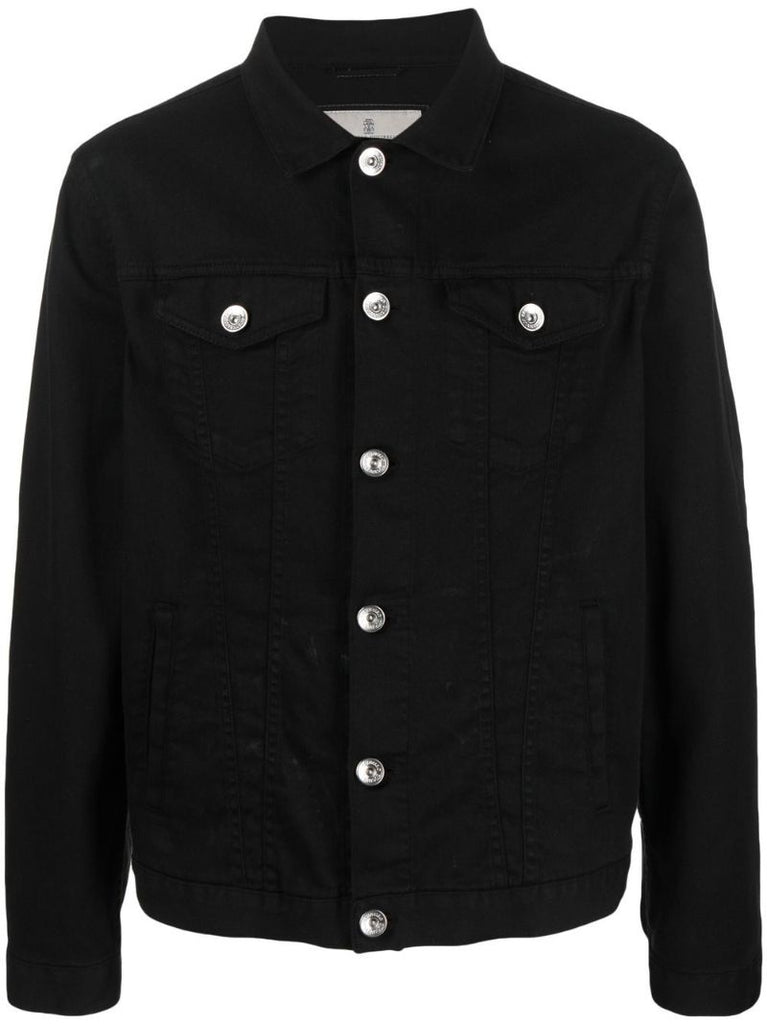 Black Button-down Denim Jacket