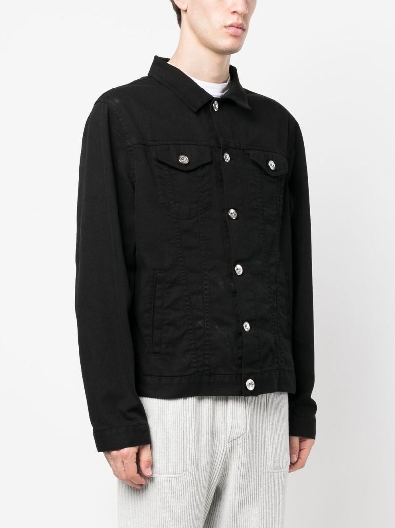 Black Button-down Denim Jacket