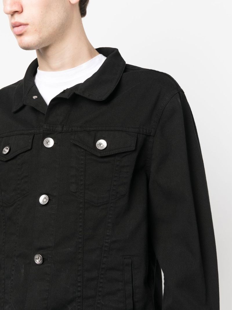 Black Button-down Denim Jacket