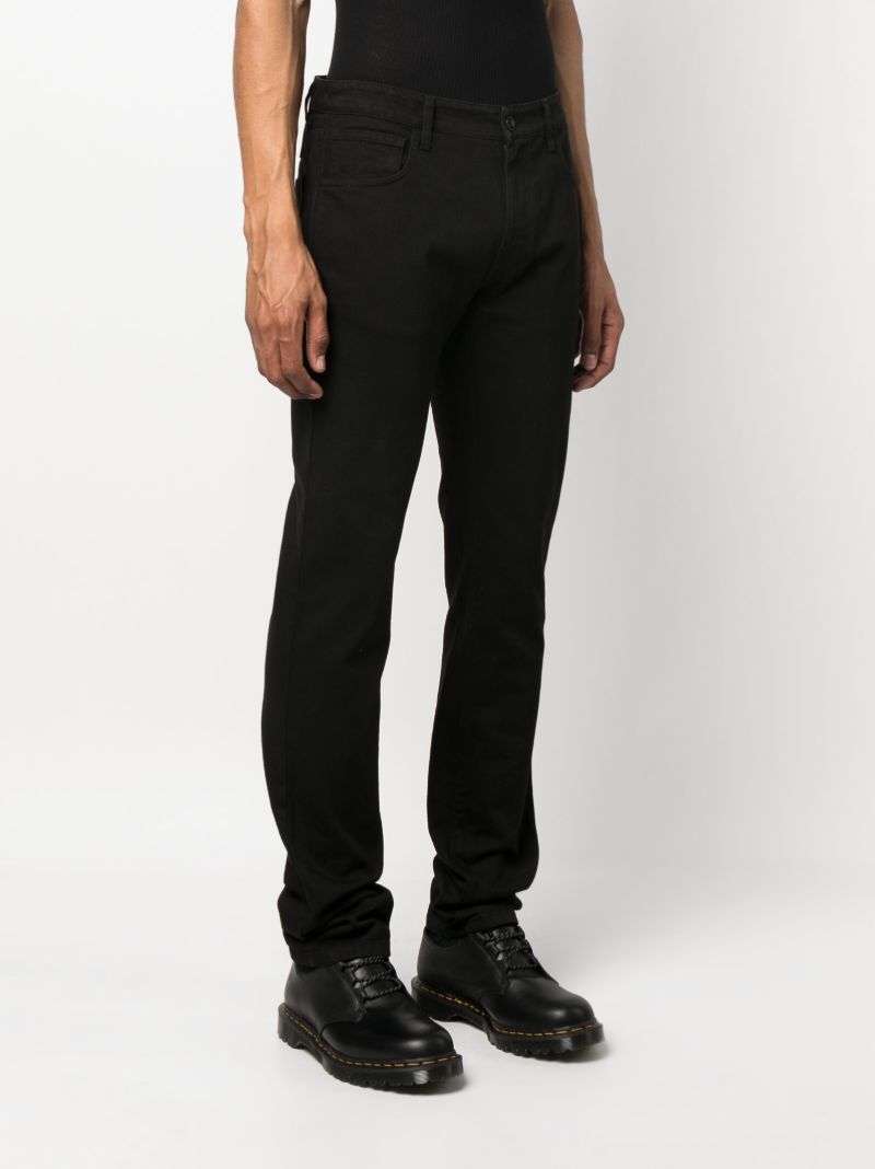 Black Cotton Slim Fit Jeans