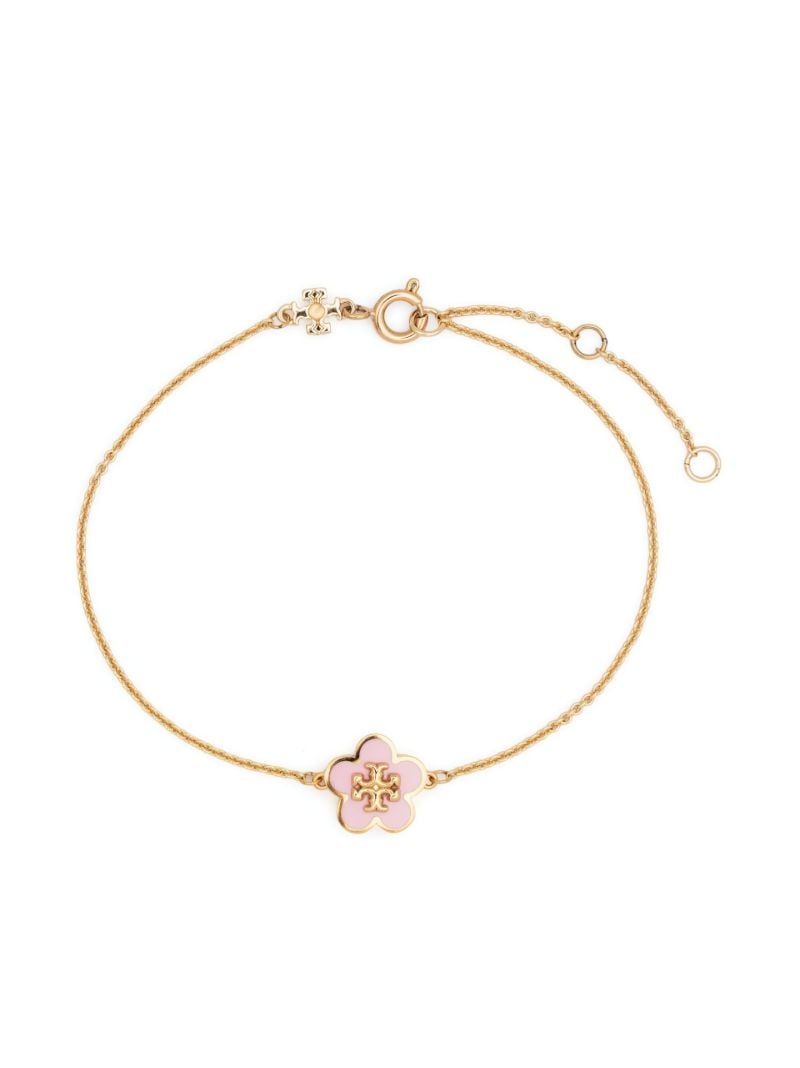 Gold-tone Kira Flower Charm Bracelet