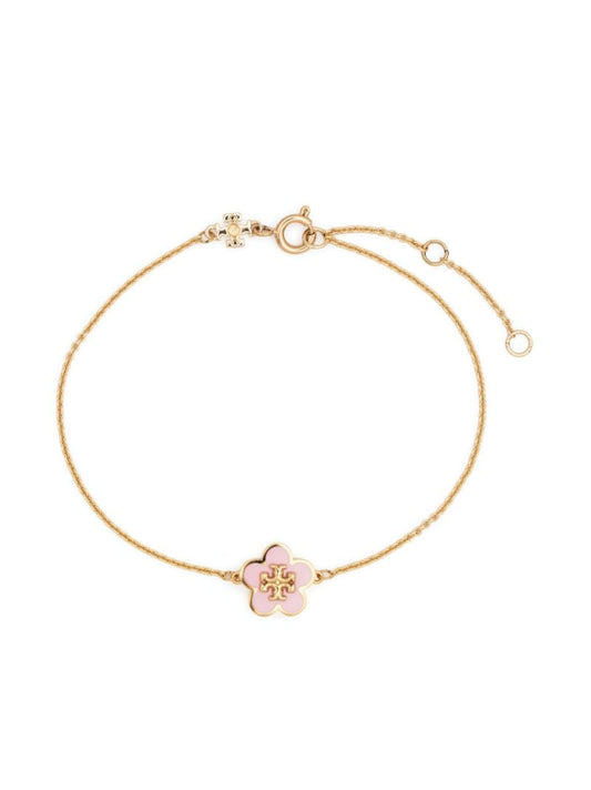 Gold-tone Kira Flower Charm Bracelet