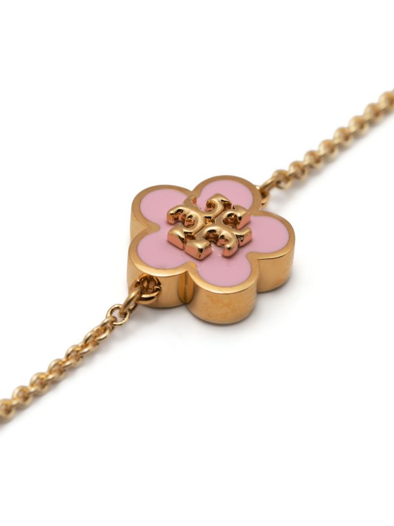 Gold-tone Kira Flower Charm Bracelet