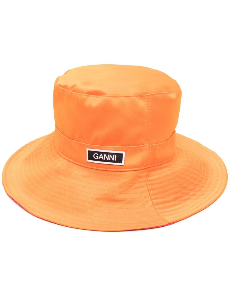 Orange Logo Patch Bucket Hat