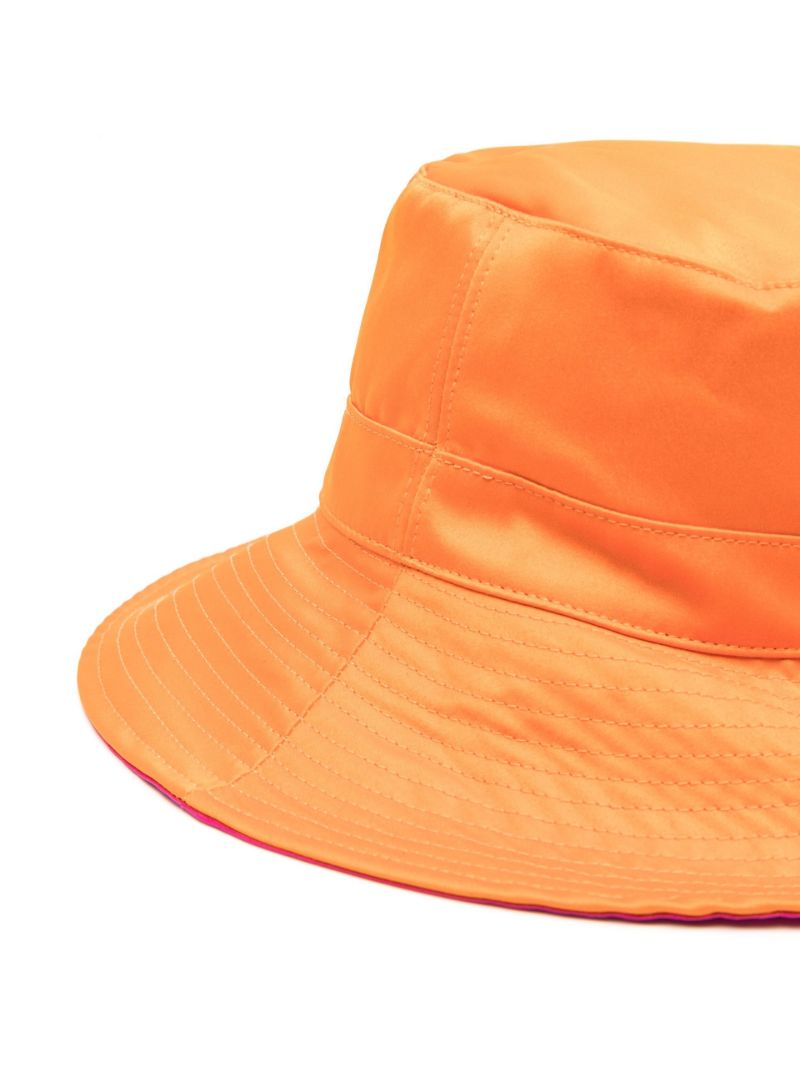 Orange Logo Patch Bucket Hat
