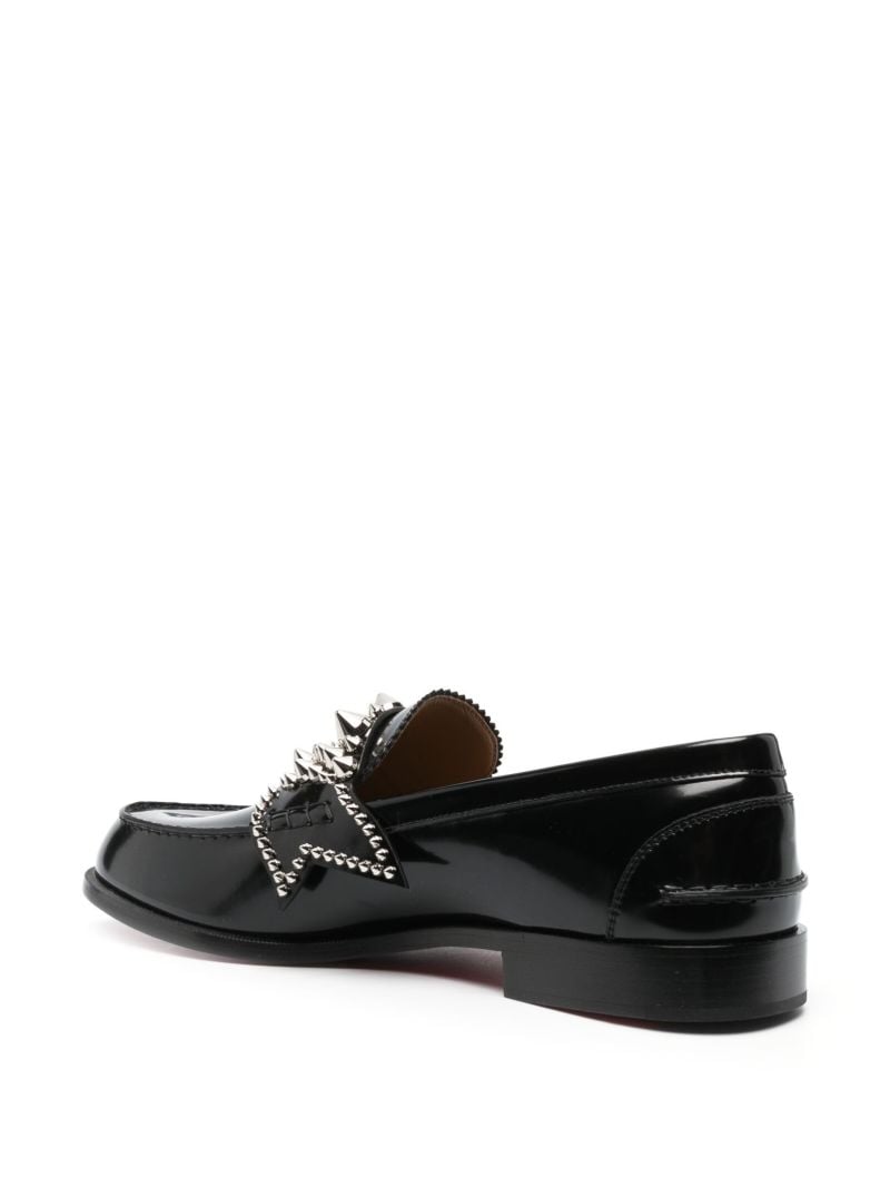 Black No Penny Spikes Loafers