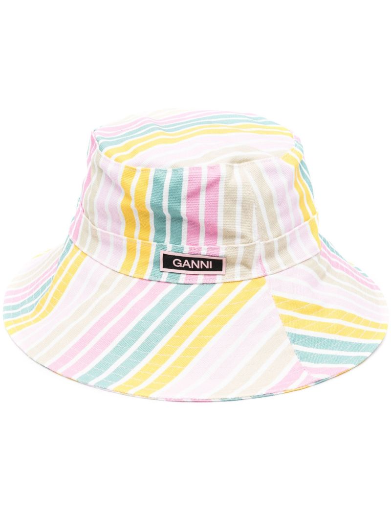 Pink Logo Patch Bucket Hat