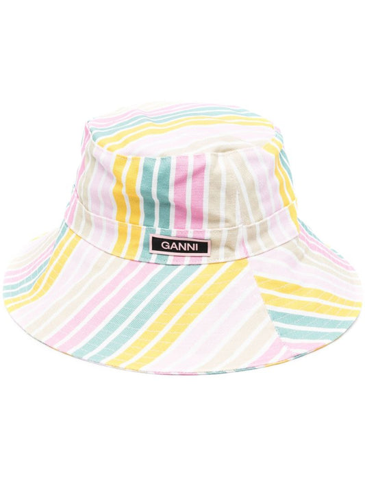 Pink Logo Patch Bucket Hat