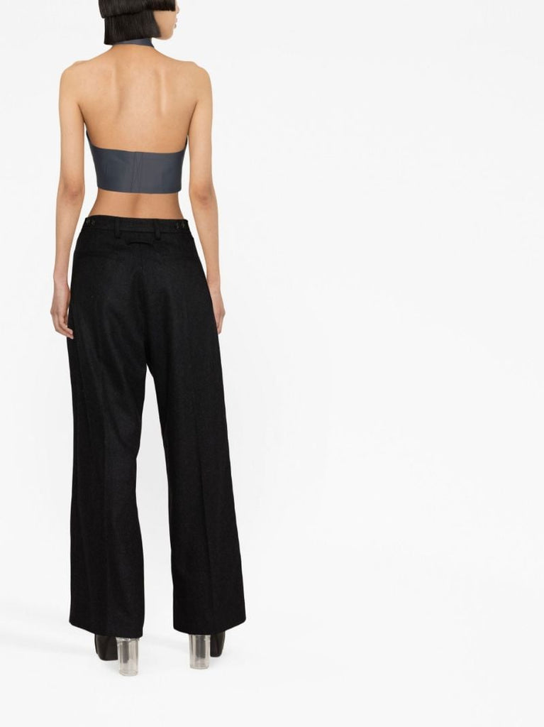 Grey Wide-leg Trousers