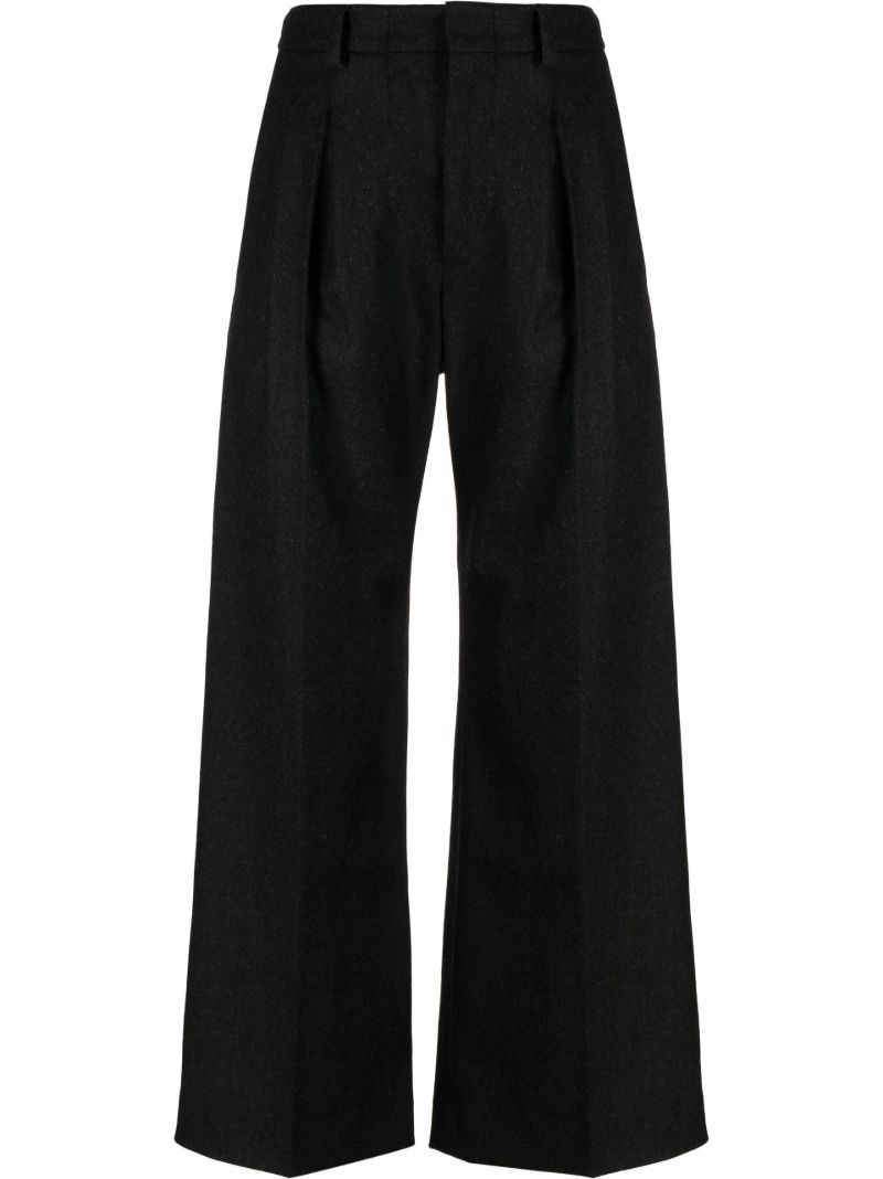Grey Wide-leg Trousers