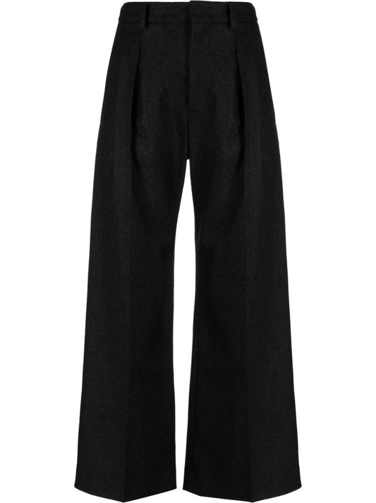 Grey Wide-leg Trousers
