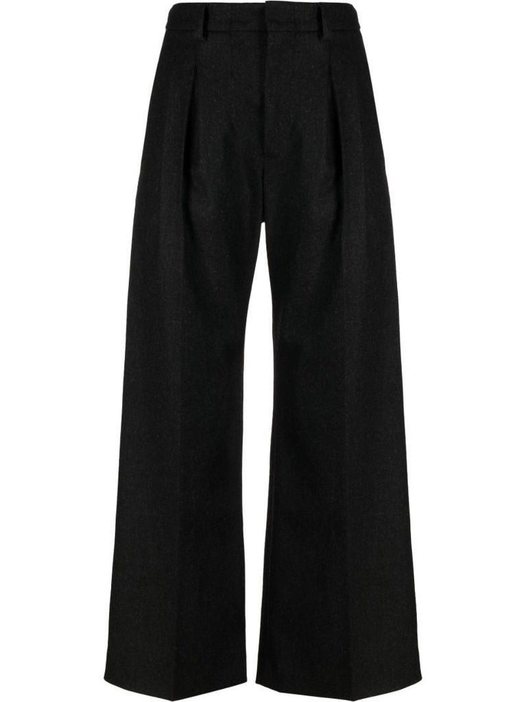 Grey Wide-leg Trousers