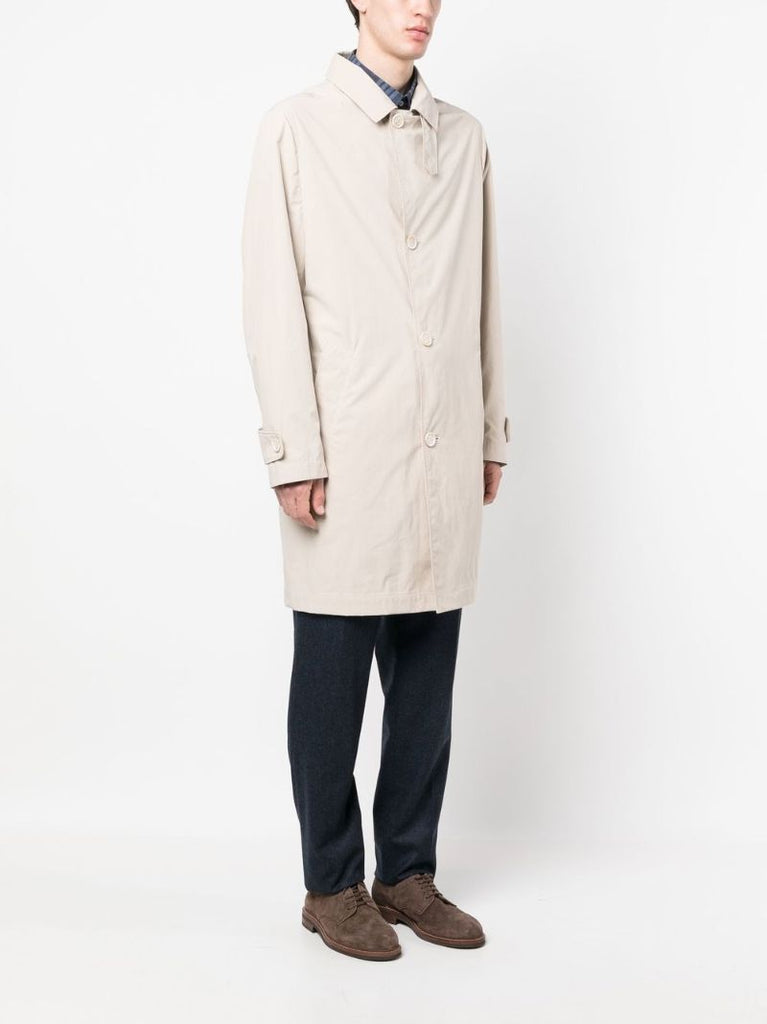 Neutral Single-breasted Coat
