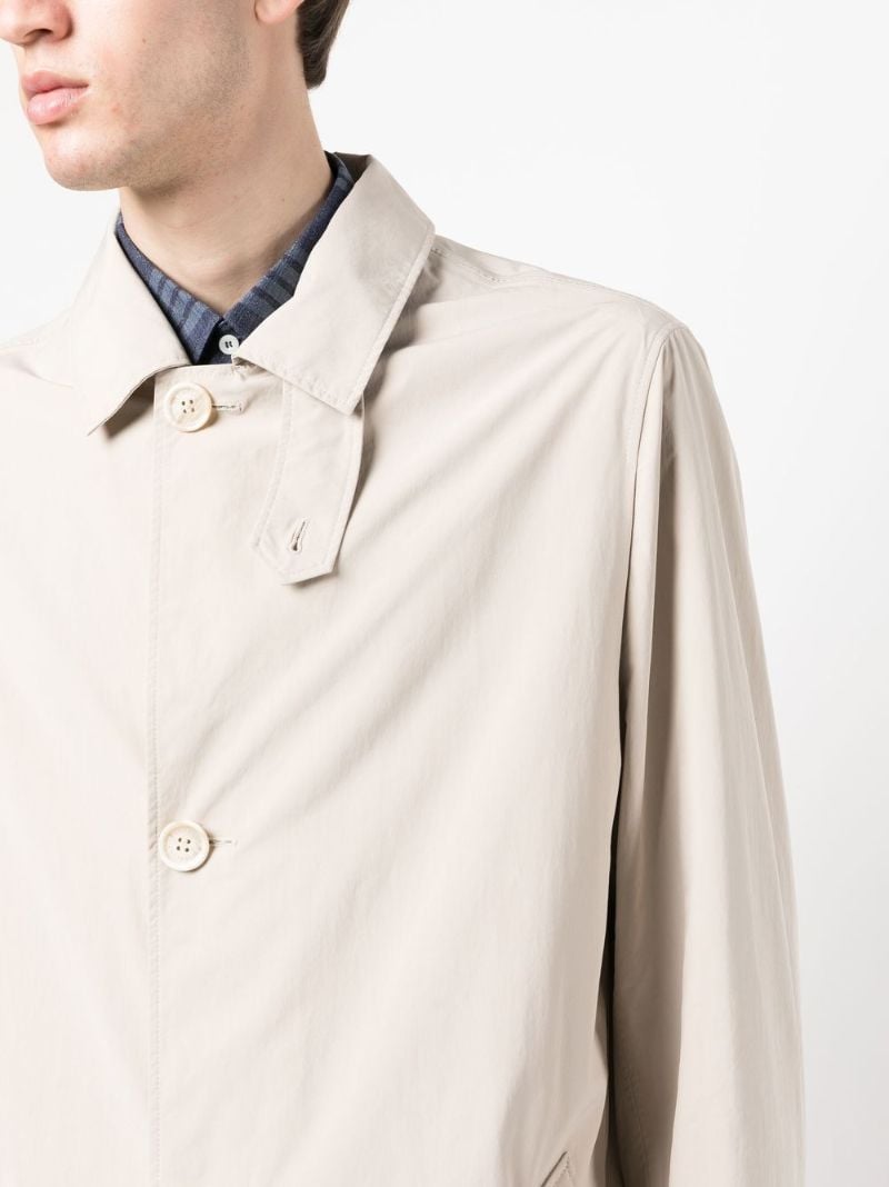 Neutral Single-breasted Coat