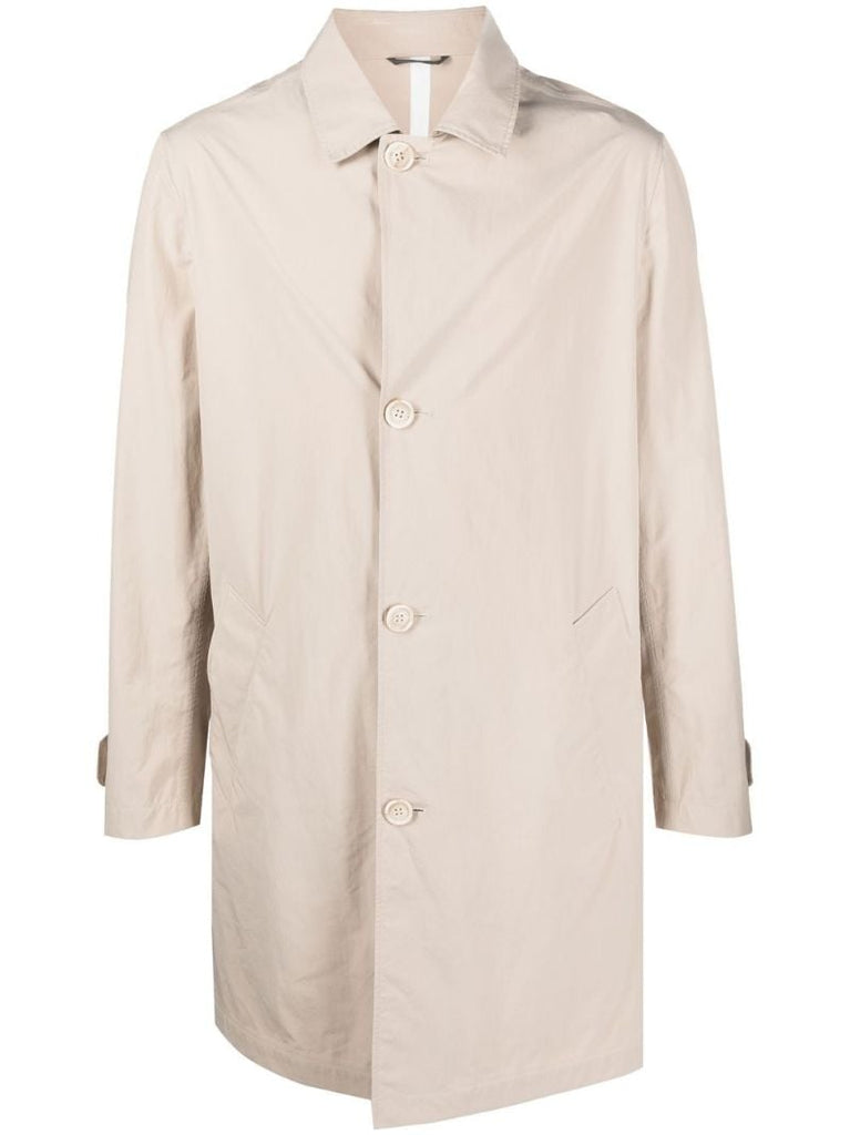 Neutral Single-breasted Coat
