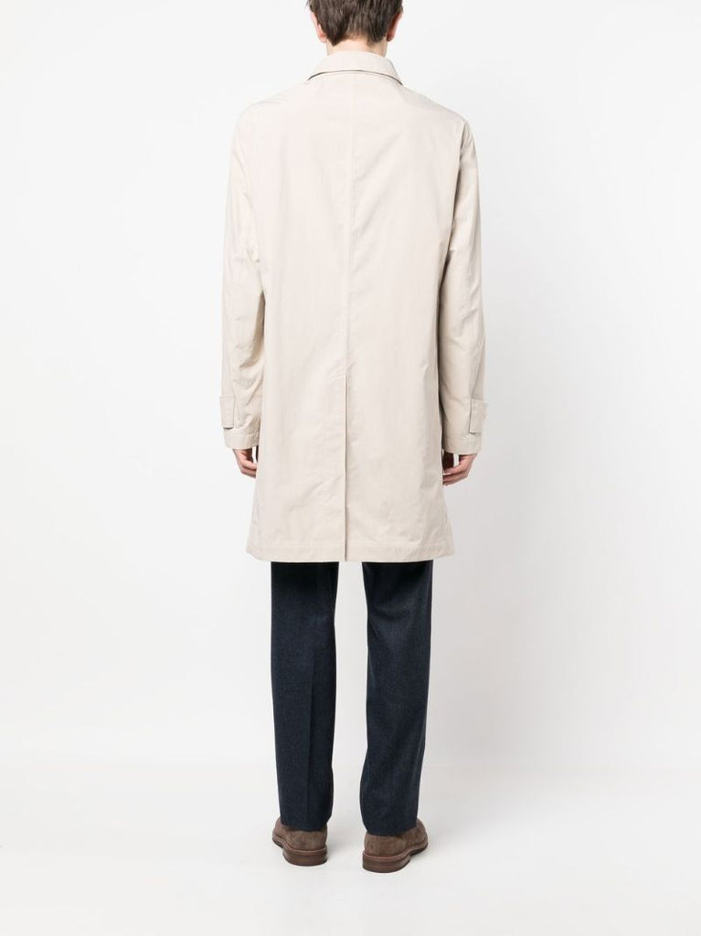 Neutral Single-breasted Coat