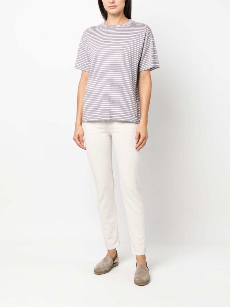White Slim Fit Straight Jeans