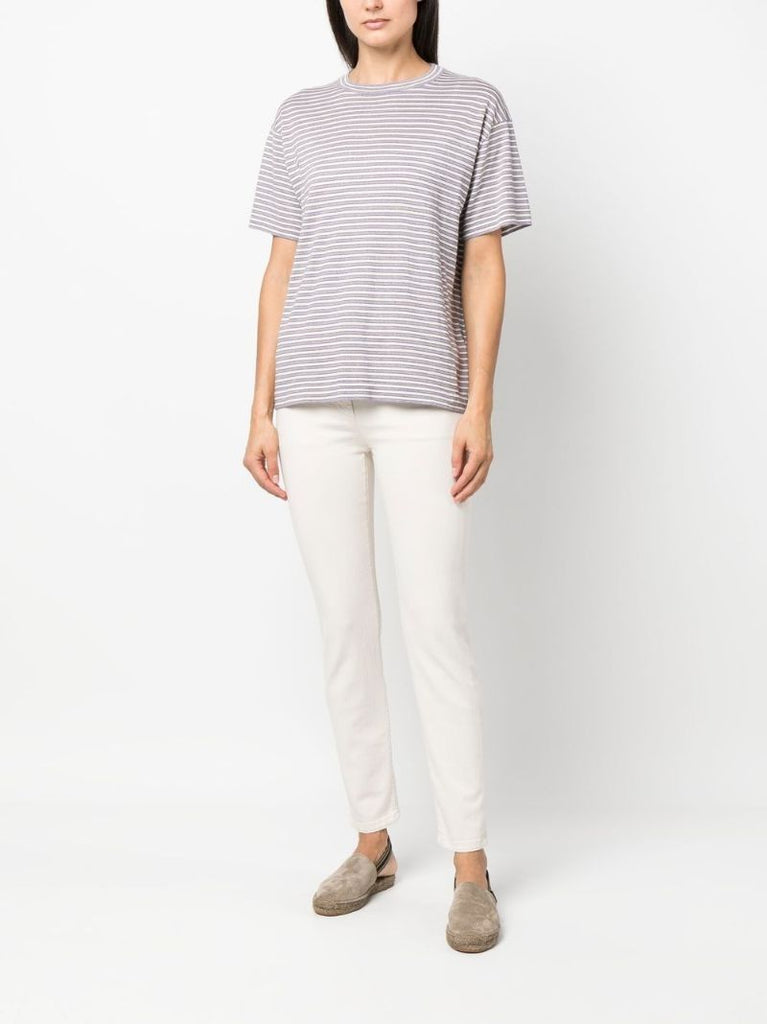 White Slim Fit Straight Jeans