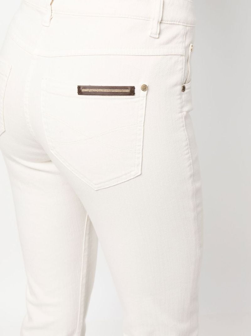 White Slim Fit Straight Jeans