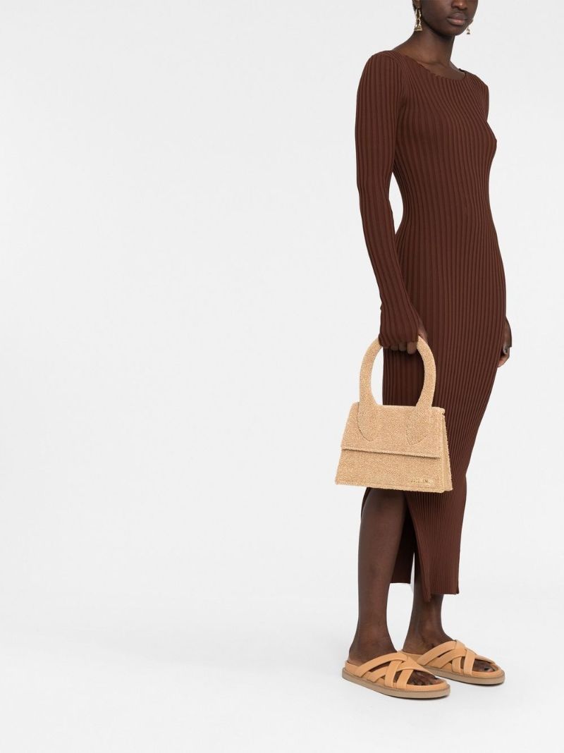 Neutral Le Grand Chiquito BouclÃ_x0083_Â© Top Handle Bag