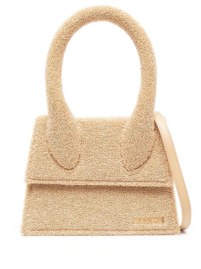 Neutral Le Grand Chiquito BouclÃ_x0083_Â© Top Handle Bag