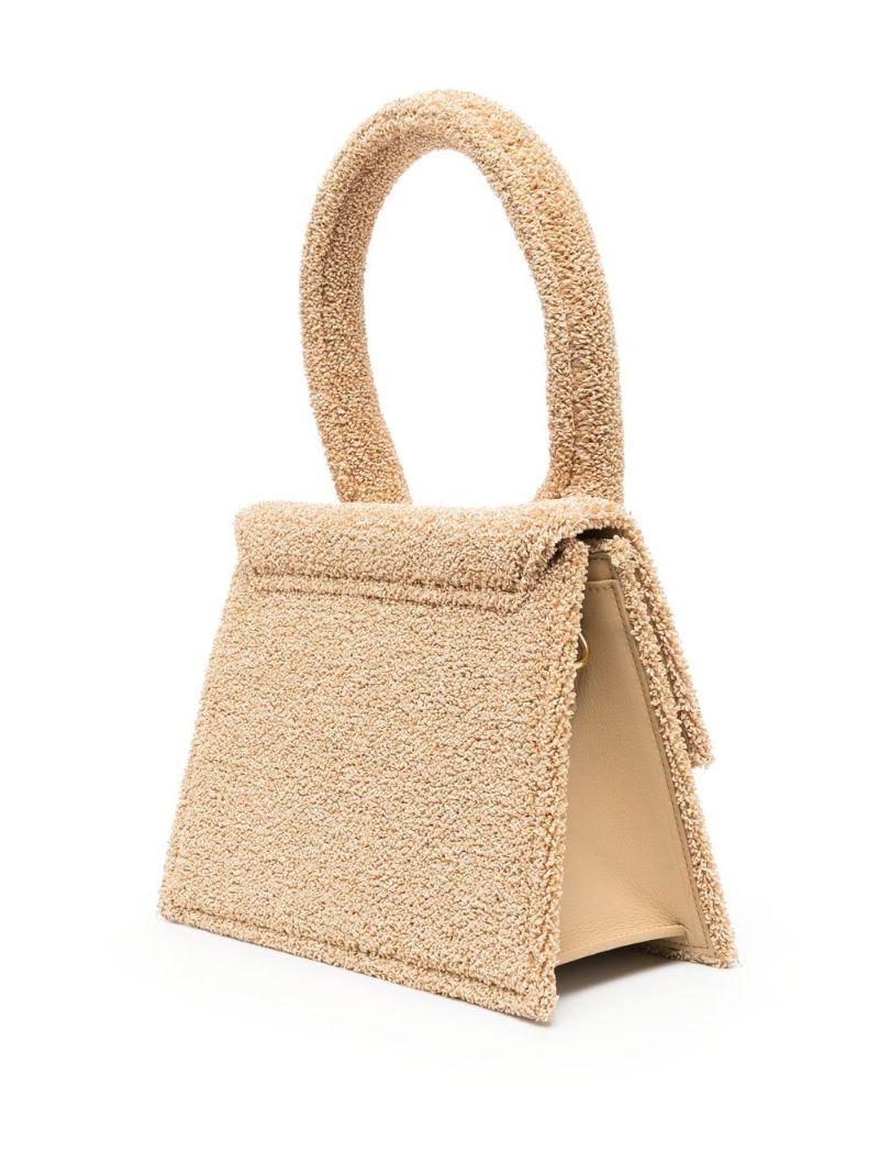 Neutral Le Grand Chiquito BouclÃ_x0083_Â© Top Handle Bag