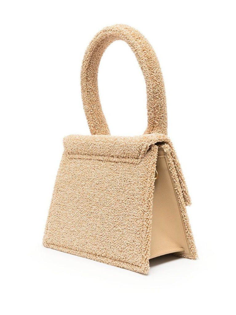Neutral Le Grand Chiquito BouclÃ_x0083_Â© Top Handle Bag