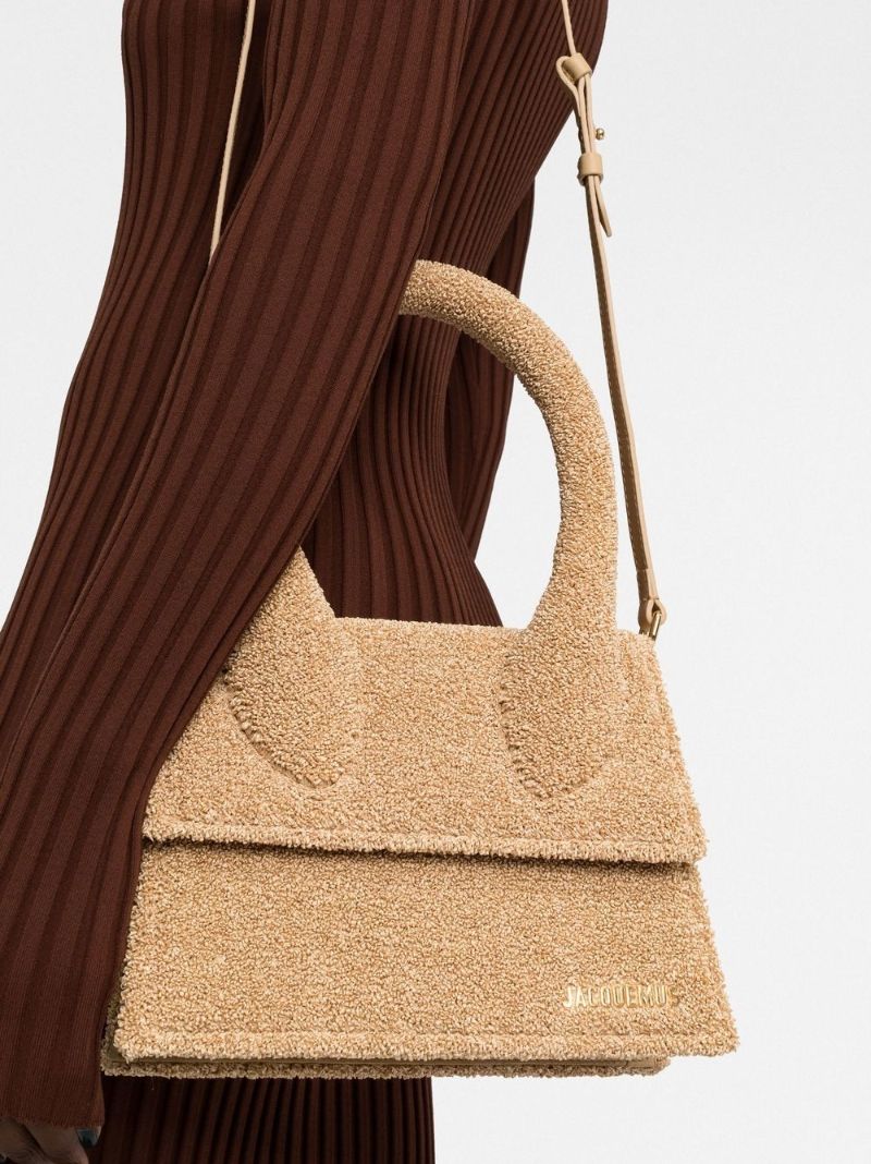 Neutral Le Grand Chiquito BouclÃ_x0083_Â© Top Handle Bag