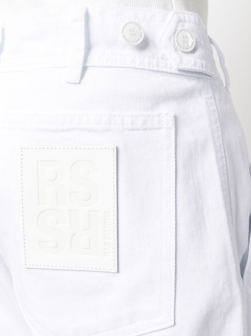 White Denim Skate Shorts