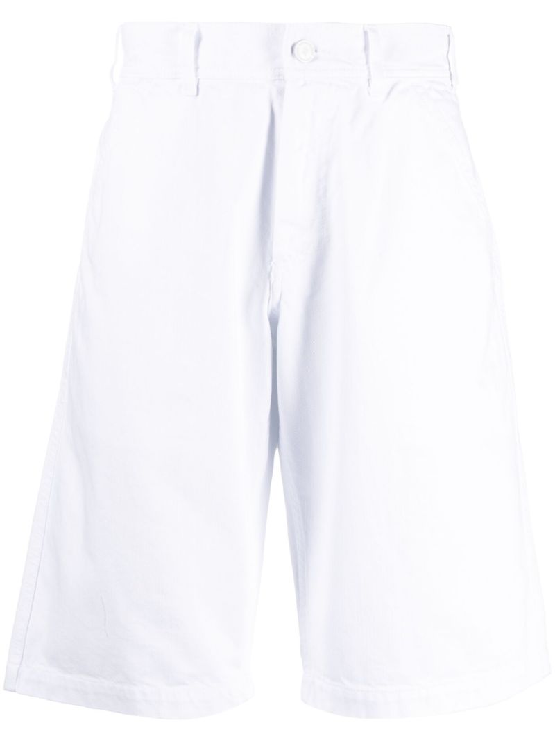 White Denim Skate Shorts