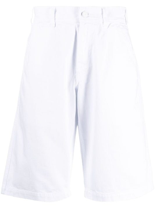 White Denim Skate Shorts