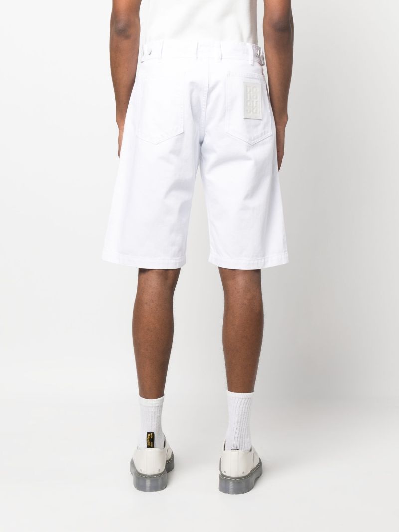 White Denim Skate Shorts
