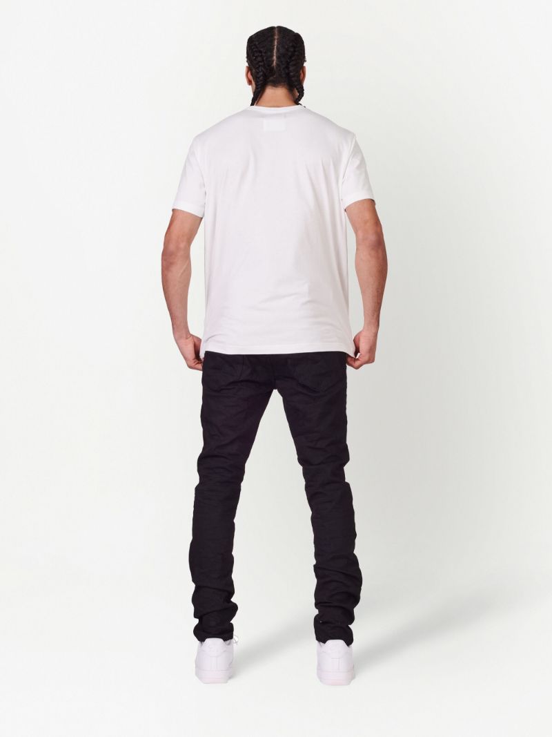 Black P001 Low-rise Skinny Jeans