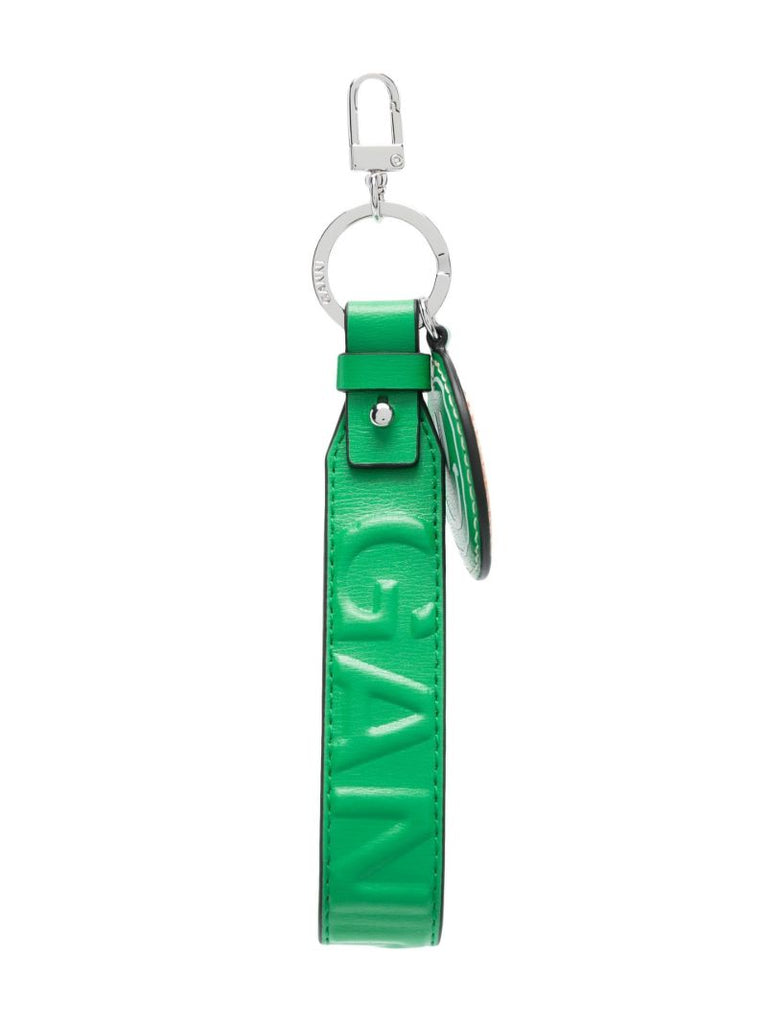 Green Logo Print Keyring