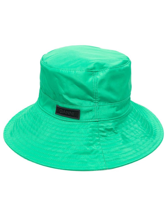 Green Logo Patch Bucket Hat