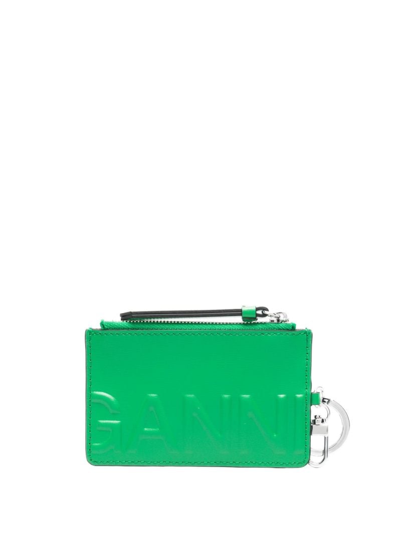 Green Banner Zipped Purse