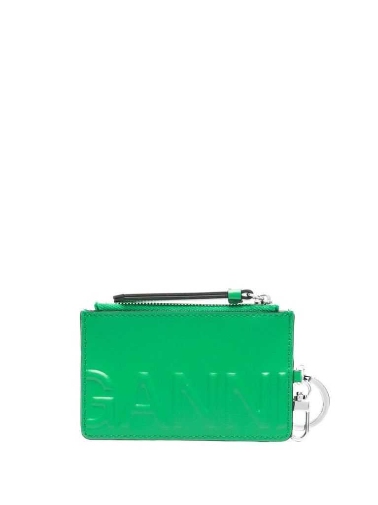 Green Banner Zipped Purse