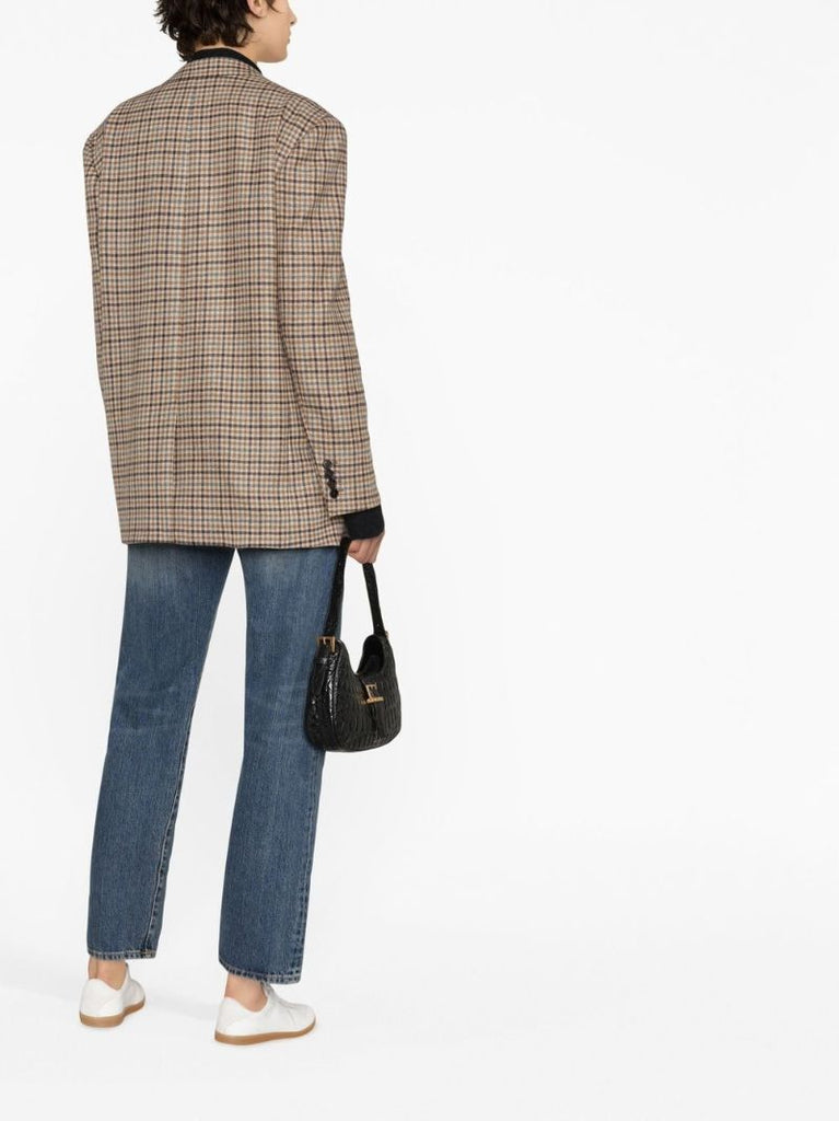Brown Jude Checked Blazer