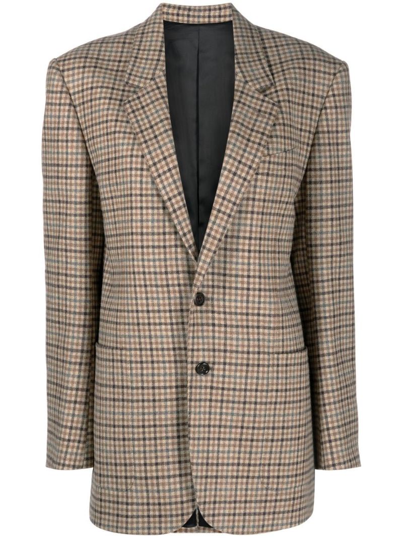 Brown Jude Checked Blazer