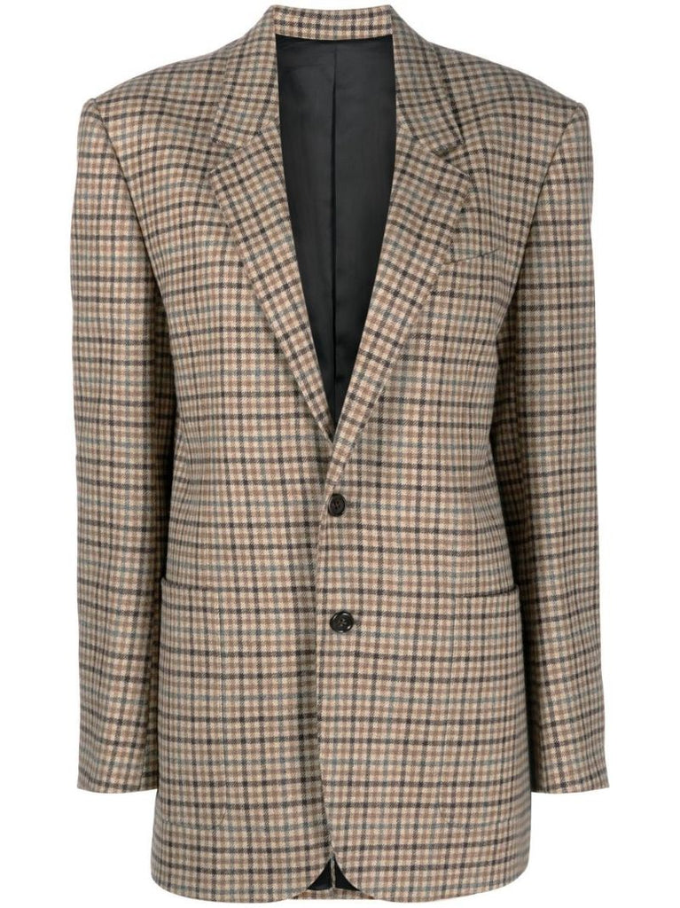 Brown Jude Checked Blazer