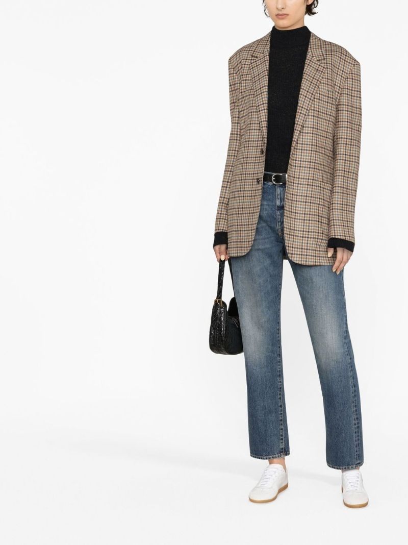 Brown Jude Checked Blazer