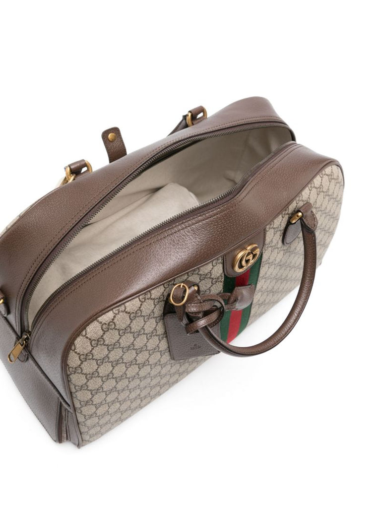 Brown Savoy Large Gg Supreme Holdall Bag