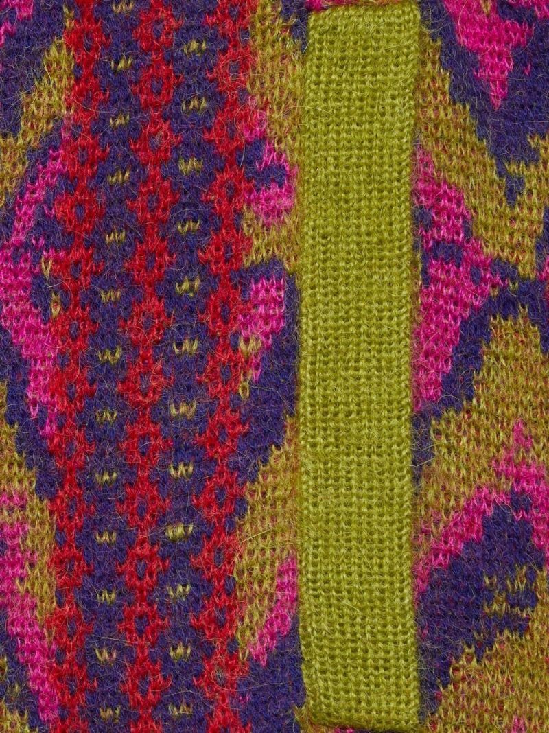 Purple G Rhombi Jacquard Trousers